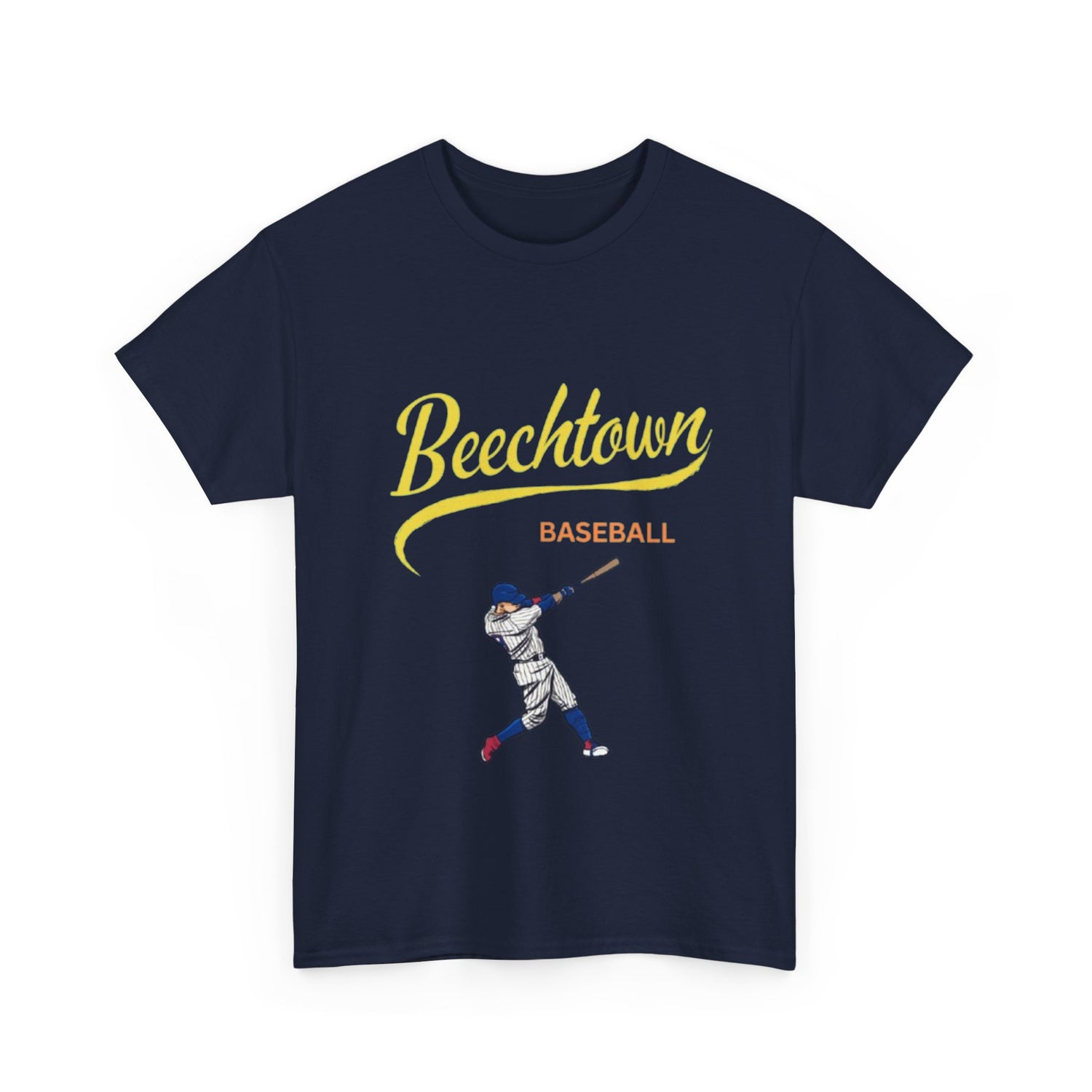 Unisex Heavy Cotton Tee - Beachtown Printed  T-Shirt - Comfortable Casual Wear Tee - Unique Graphic Tee - Gift