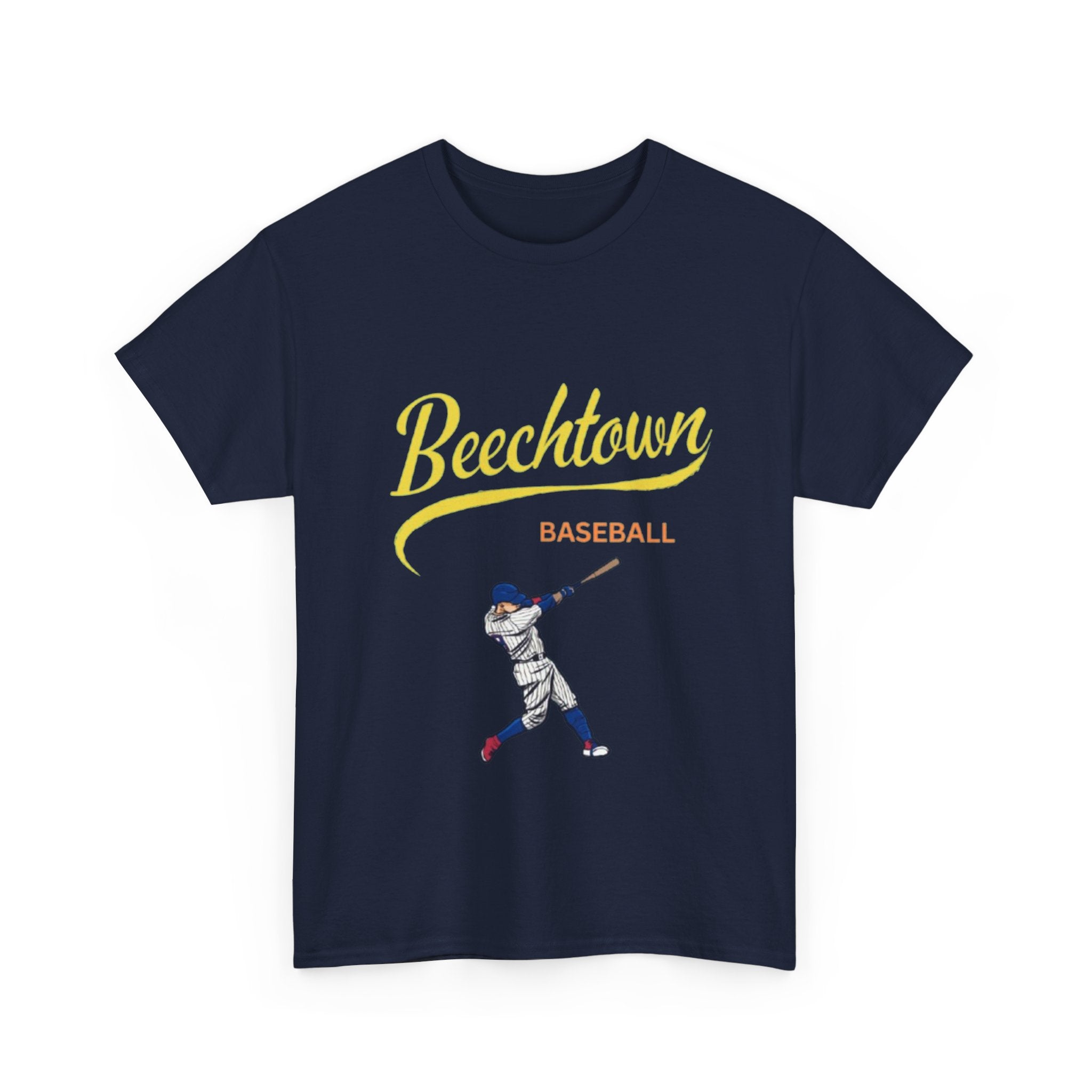 Unisex Heavy Cotton Tee - Beachtown Printed  T-Shirt - Comfortable Casual Wear Tee - Unique Graphic Tee - Gift