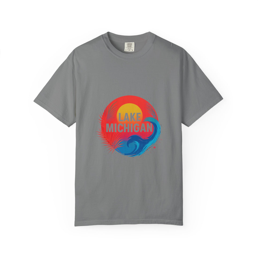Lake Michigan Graphic T-Shirt, Unisex Summer Tee, Casual Beachwear, Great for Vacations, Lakeside Living, Gift for Travelers