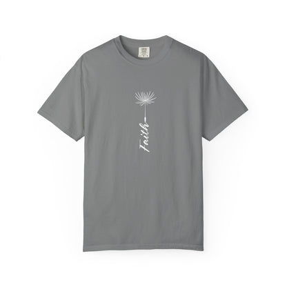 Faith Unisex Garment-Dyed T-Shirt - Inspirational Teal Tee for Everyday Wear