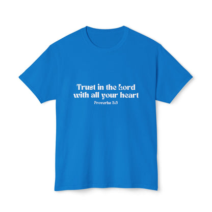 Inspirational Proverbs 3:5 Unisex HD Cotton T-Shirt