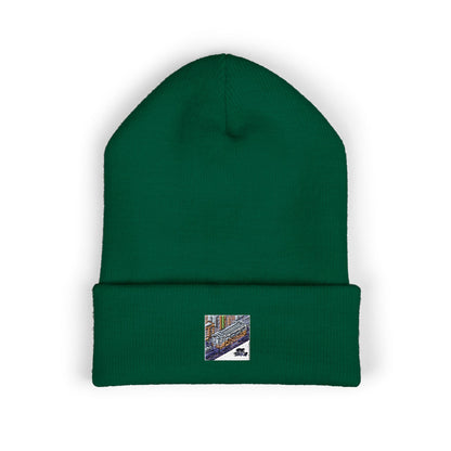 Cozy Embroidered Cuffed Beanie - Winter Warmth &amp; Style