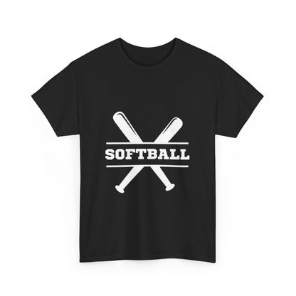 Unisex Heavy Cotton Tee - SoftBall Printed  T-Shirt - Comfortable Casual Wear Tee - Unique Graphic Tee - Gift
