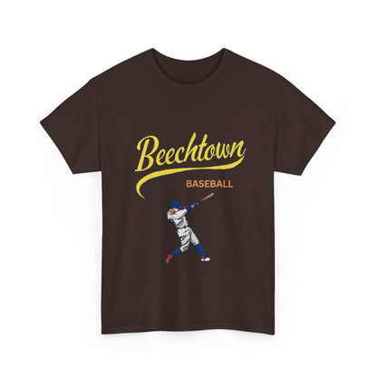 Unisex Heavy Cotton Tee - Beachtown Printed  T-Shirt - Comfortable Casual Wear Tee - Unique Graphic Tee - Gift