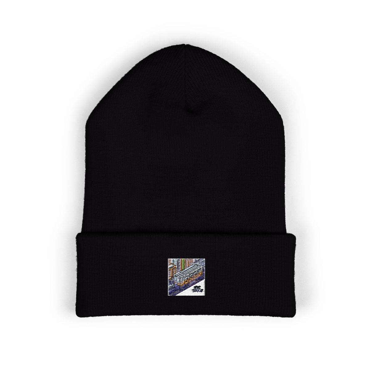 Cozy Embroidered Cuffed Beanie - Winter Warmth &amp; Style