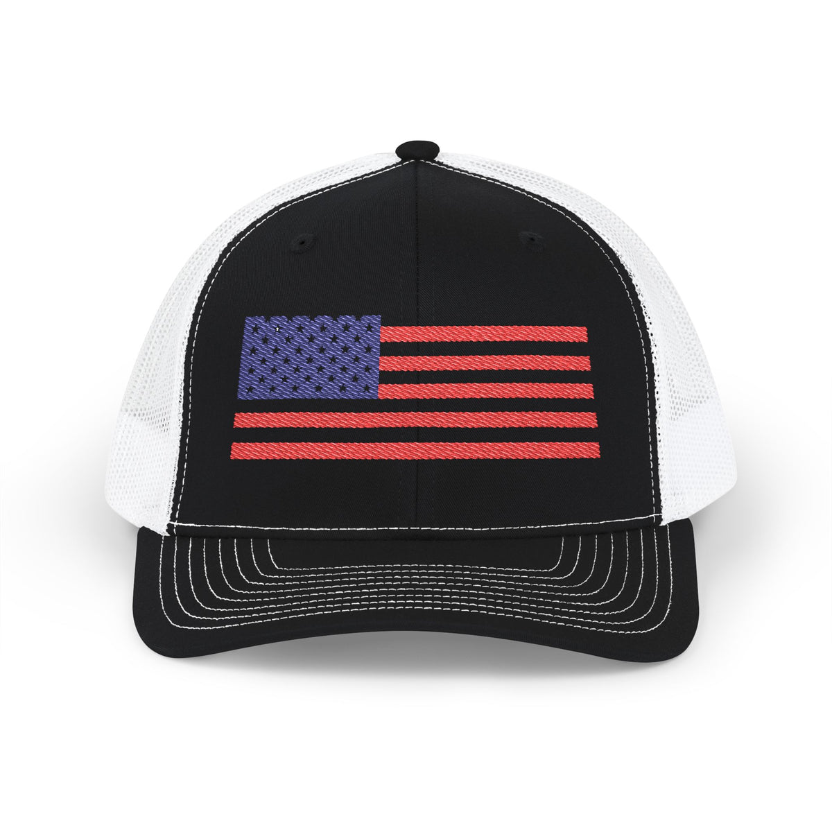 USA Flag Embroidered Snapback Trucker Cap, Perfect Gift for Patriotic Events, Outdoor Adventures, Summer BBQs, Father&