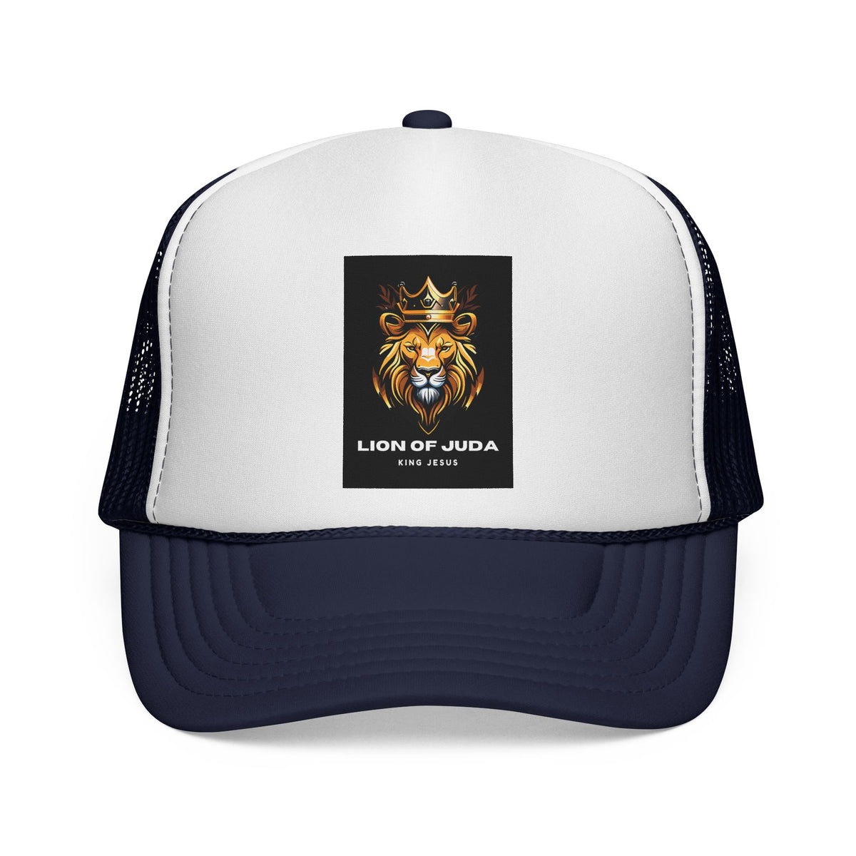 Lion of Judah Trucker Cap, Faith-Based Snapback Hat, Christian Gift, Casual Style, Outdoor Adventure, King Jesus Apparel