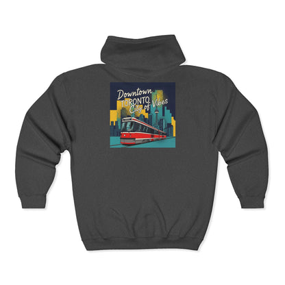Toronto Tram Hoodie, Cozy Zip-Up Sweatshirt, City Life Apparel, Toronto [...]