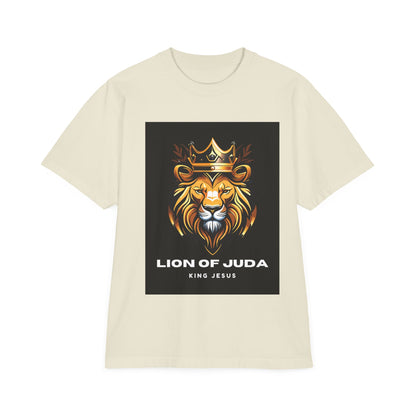 Lion of Judah Unisex Drop-Shoulder T-Shirt - King Jesus Graphic Tee