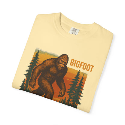 Bigfoot Come Find Me T-Shirt, Unisex Tee for Nature Lovers, Adventure Gear, Wilderness Apparel, Fun Gift for Outdoorsy Friends