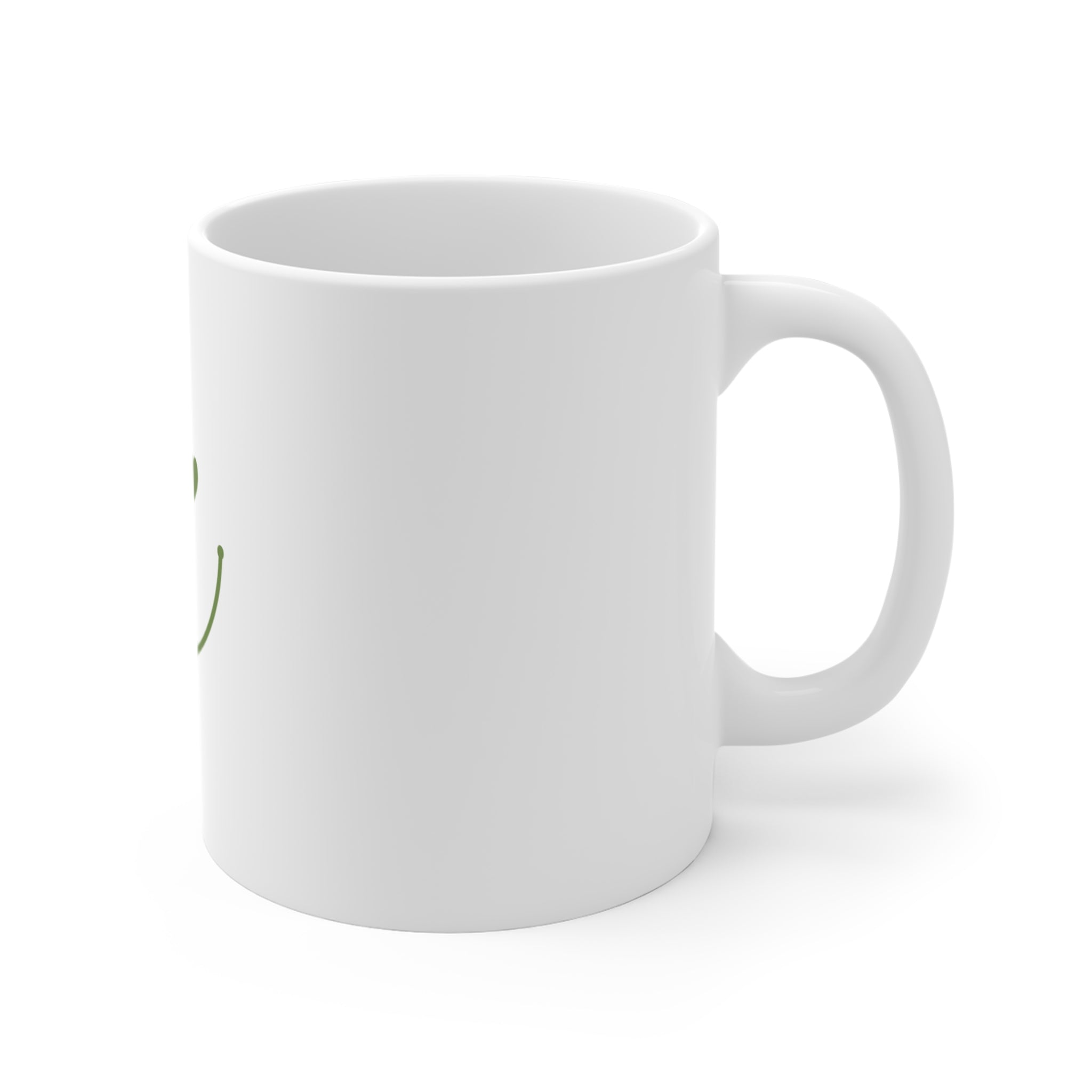 11oz Smile Mug with Heart &amp; Cross Design - Perfect for Positive Vibes and Gift Giving