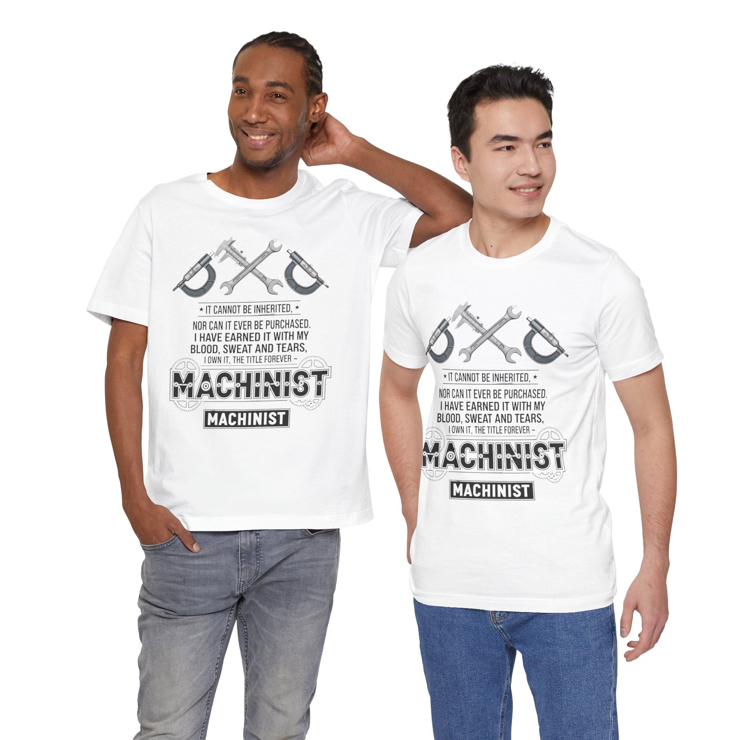 Machinist Pride T-Shirt — "I Cannot Be Inherited" Workwear Tee