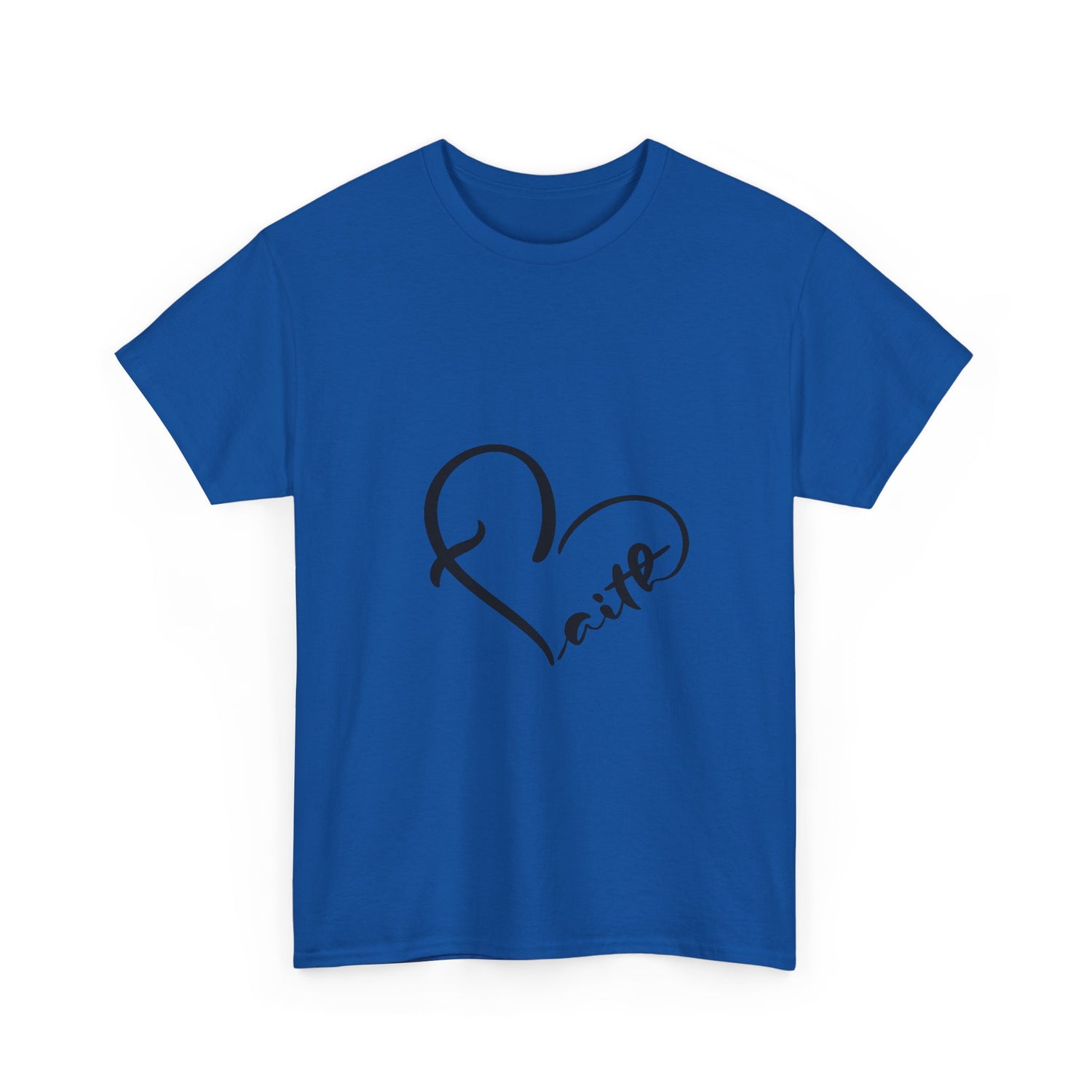Unisex Heavy Cotton Tee - Stylish Heart Design for Love Enthusiasts