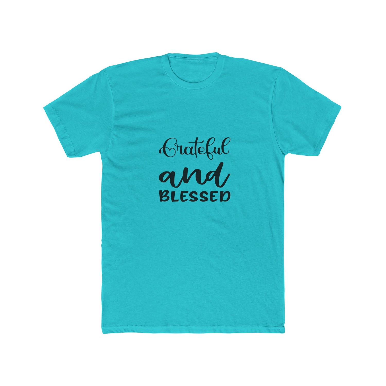 Grateful and Blessed Unisex Cotton Crew Tee