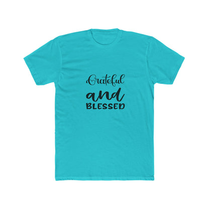 Grateful and Blessed Unisex Cotton Crew Tee