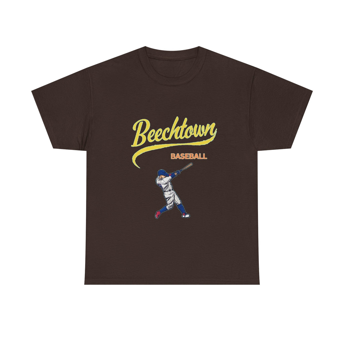 Unisex Heavy Cotton Tee - Beachtown Printed  T-Shirt - Comfortable Casual Wear Tee - Unique Graphic Tee - Gift