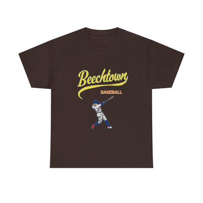 Unisex Heavy Cotton Tee - Beachtown Printed  T-Shirt - Comfortable Casual Wear Tee - Unique Graphic Tee - Gift