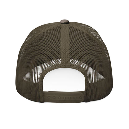 Camouflage Trucker Hat with New York Embroidery, Outdoor Cap for Hiking, Stylish Dad Hat, Adjustable Mesh Snapback, Gift for Him