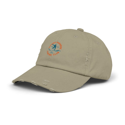 Unisex Distressed Surf Club Cap, Beach Hat, Casual Headwear, Outdoor Accessory, Gift for Surfers, Summer Style