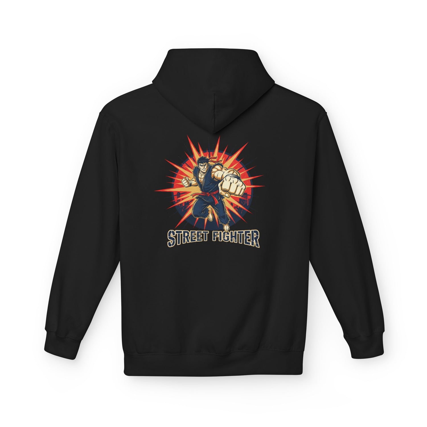 Street Fighter Fist Hoodie | Retro Arcade Fighter Design