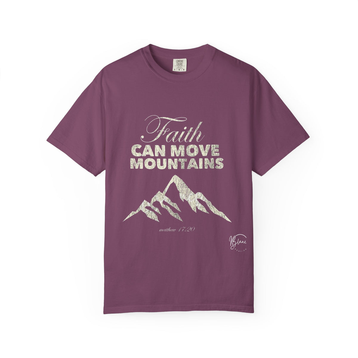 Faith Can Move Mountains T-Shirt — Inspirational Mountain Graphic Tee