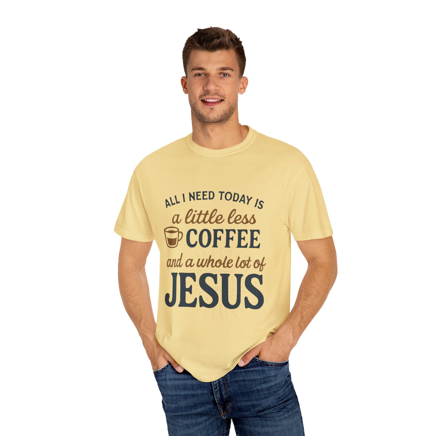 Coffee and Jesus Unisex T-Shirt, Faith-Based Gift, Relaxed Fit Tee, [...]