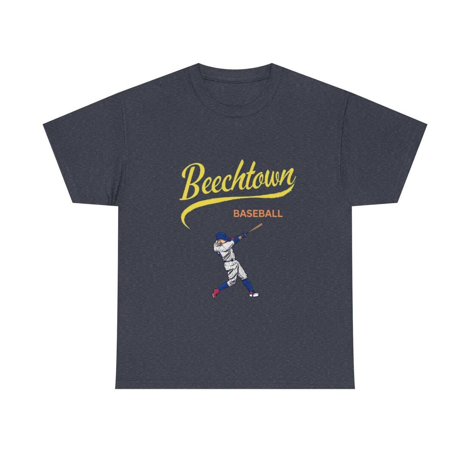 Unisex Heavy Cotton Tee - Beachtown Printed  T-Shirt - Comfortable Casual Wear Tee - Unique Graphic Tee - Gift
