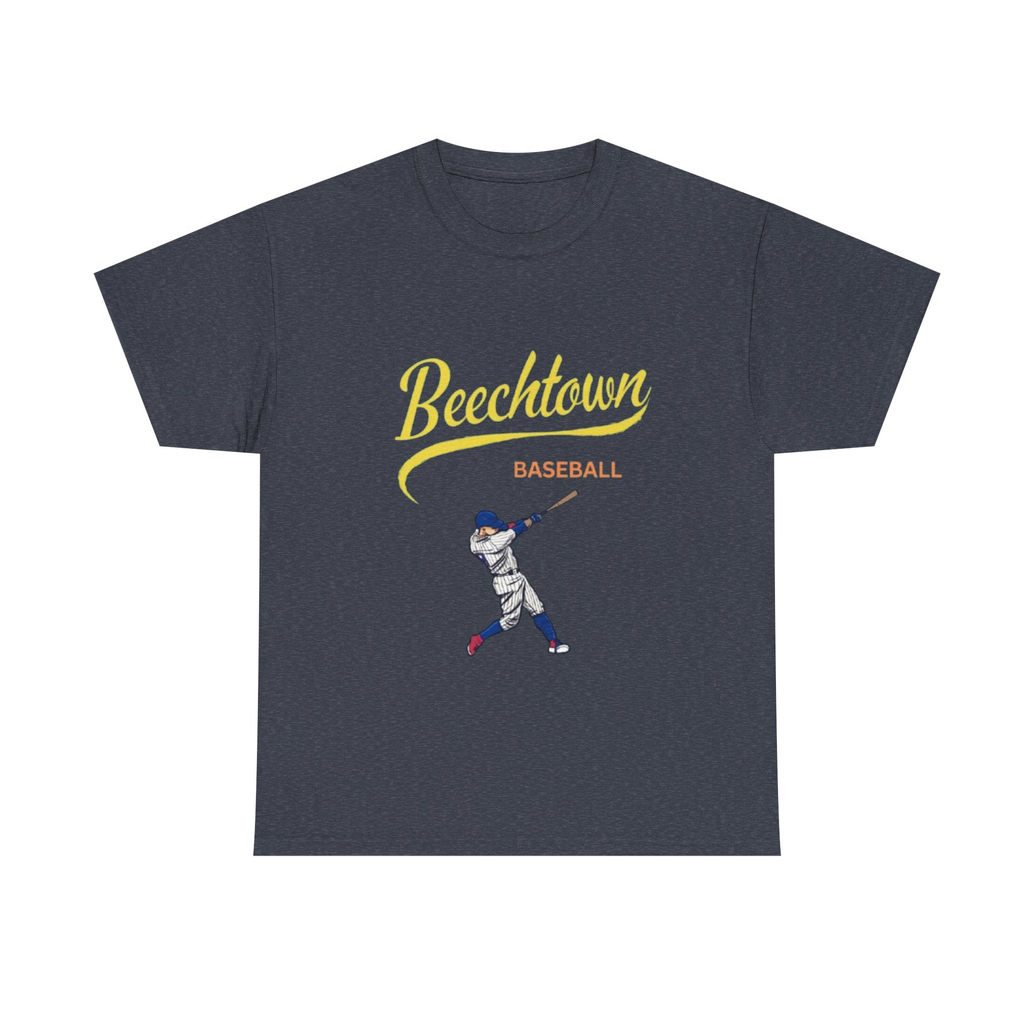 Unisex Heavy Cotton Tee - Beachtown Printed  T-Shirt - Comfortable Casual Wear Tee - Unique Graphic Tee - Gift
