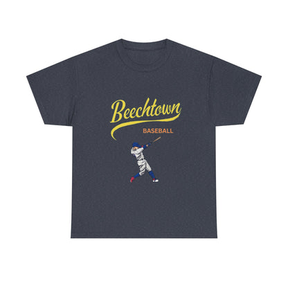 Unisex Heavy Cotton Tee - Beachtown Printed  T-Shirt - Comfortable Casual Wear Tee - Unique Graphic Tee - Gift