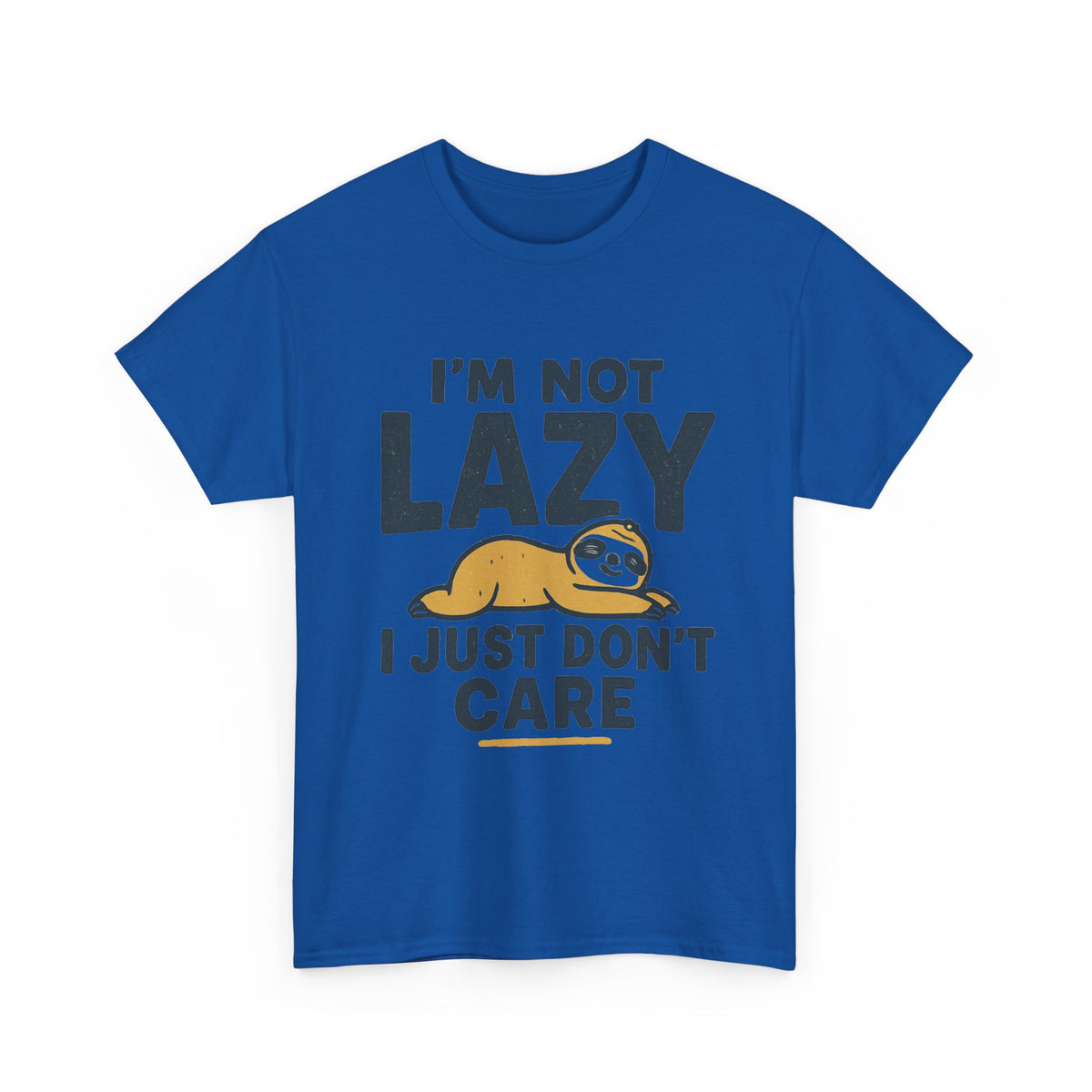 Lazy Sloth Unisex Tee, Funny Graphic T-Shirt, Perfect for Relaxation, Gifts for Friends, Cute Sloth Apparel