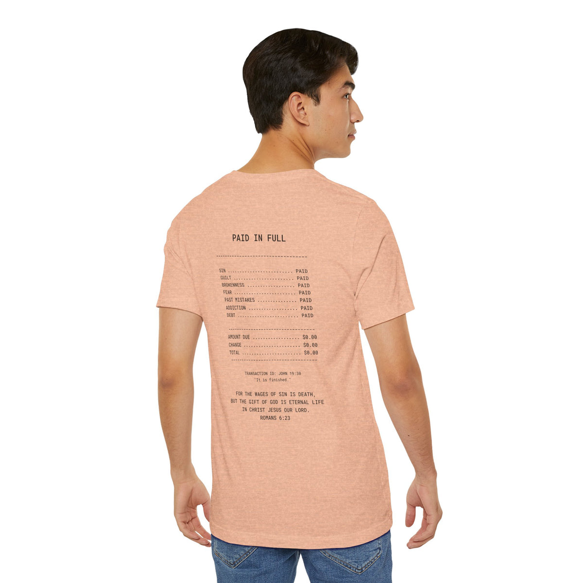 Paid in Full Unisex Jersey Tee - Inspirational Short Sleeve Shirt