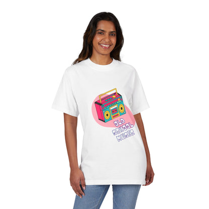 Old School Music Graphic T-Shirt - Retro Boombox Design