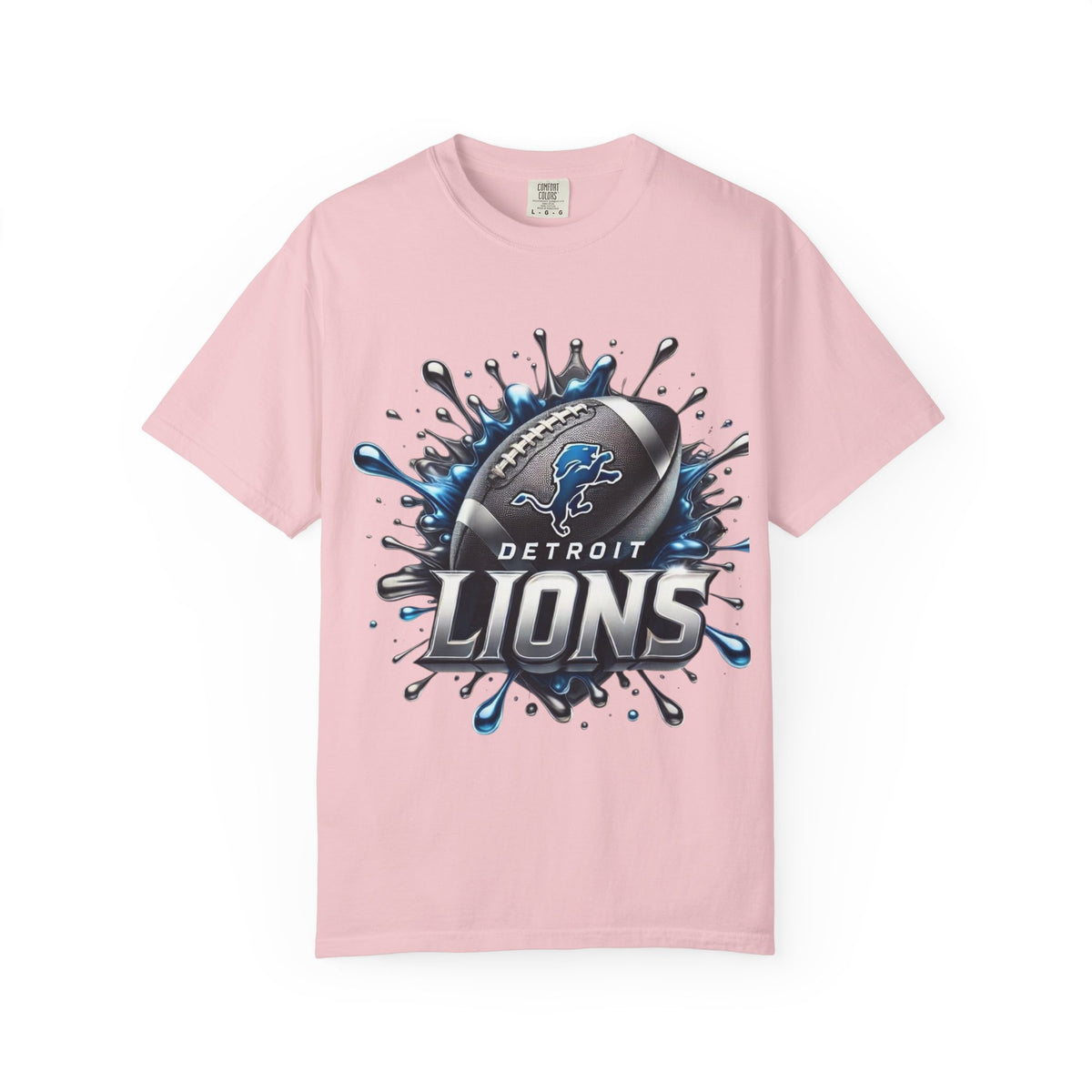 Detroit Lions Football Splash T-Shirt