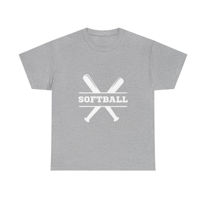 Unisex Heavy Cotton Tee - SoftBall Printed  T-Shirt - Comfortable Casual Wear Tee - Unique Graphic Tee - Gift