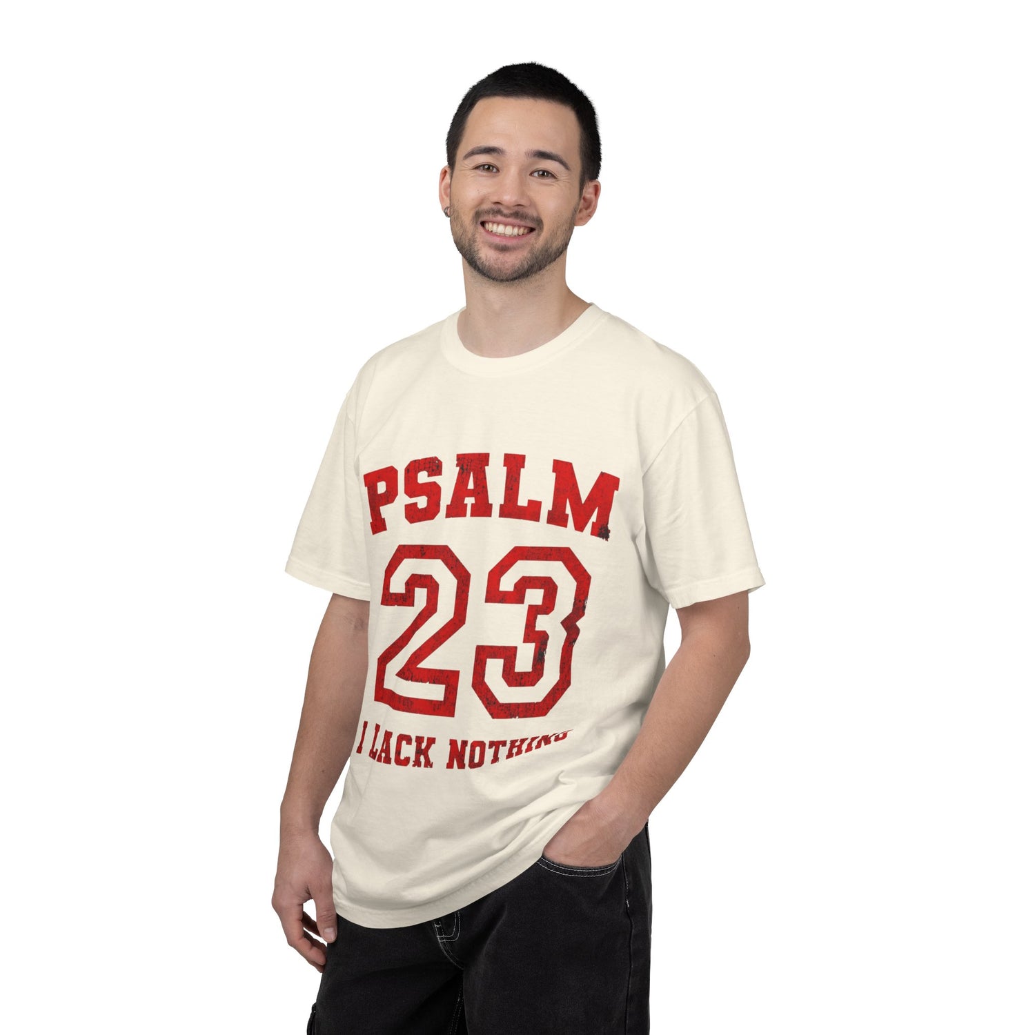 Psalm 23 T-Shirt — "I Lack Nothing" Christian Faith Tee