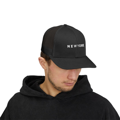Stylish New York Snapback Trucker Cap, Casual Headwear, Outdoor Adventures, Gift for Friends, Summer Festivals, Trendy Accessory