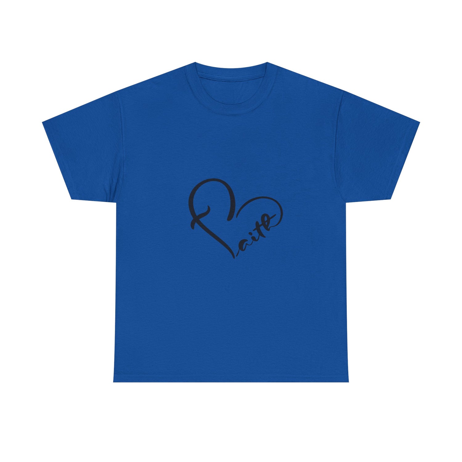 Unisex Heavy Cotton Tee - Stylish Heart Design for Love Enthusiasts