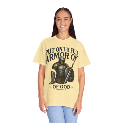 Armor of God T-Shirt — "Put On The Full Armor of God" Christian Faith Tee