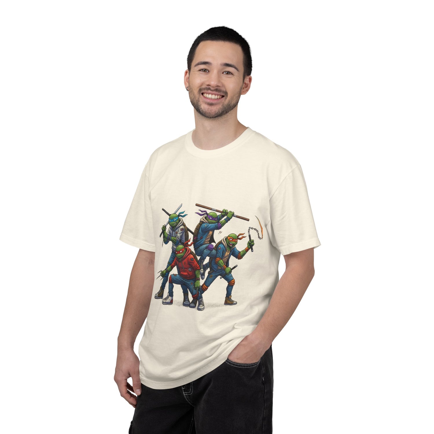 Trio T-Shirt | Retro Comic Heroes, Action Pose