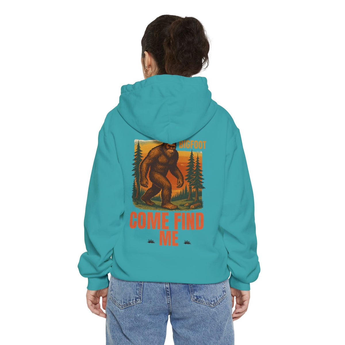 Bigfoot Come Find Me Hoodie | Unisex Garment-Dyed, Fun Wilderness Apparel, Unique Gift for Adventure Lovers, Ideal for Outdoor [...]