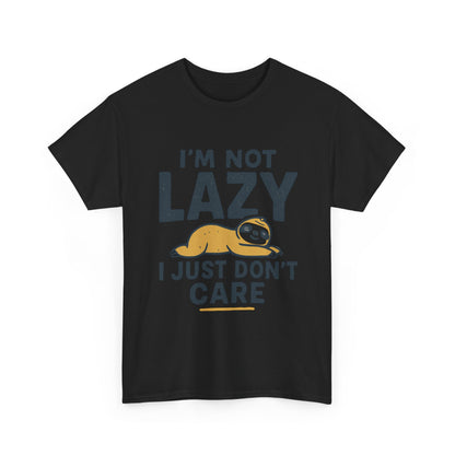 Lazy Sloth Unisex Tee, Funny Graphic T-Shirt, Perfect for Relaxation, Gifts for Friends, Cute Sloth Apparel