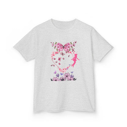 Floral Heart Kids Tee | Cute Floral T-Shirt for Kids, Gift for Birthdays, Spring Outfit, Family Photos, Casual Wear
