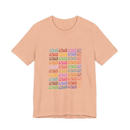 Colorful Textured Unisex Jersey Tee - Trendy Casual Wear