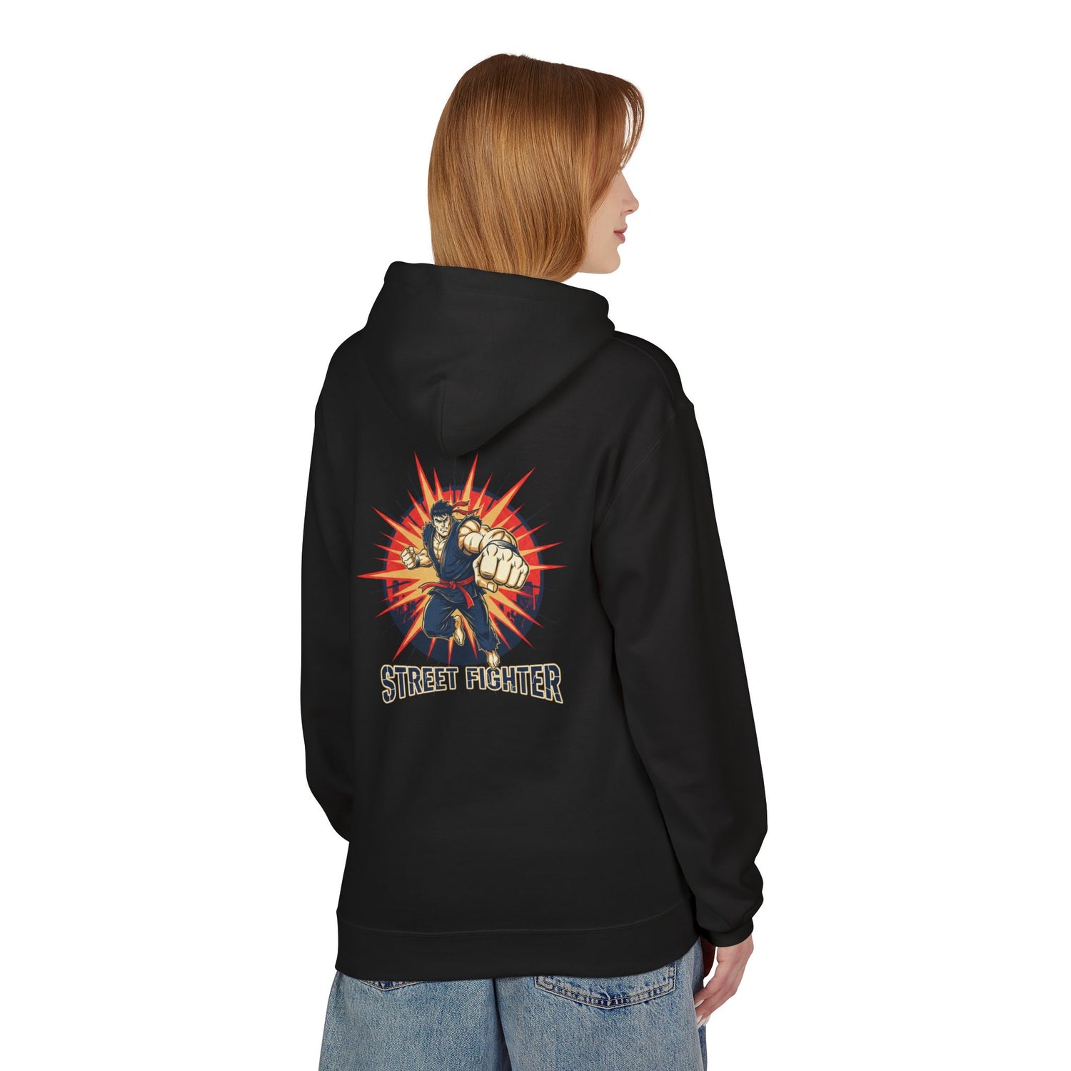 Street Fighter Fist Hoodie | Retro Arcade Fighter Design