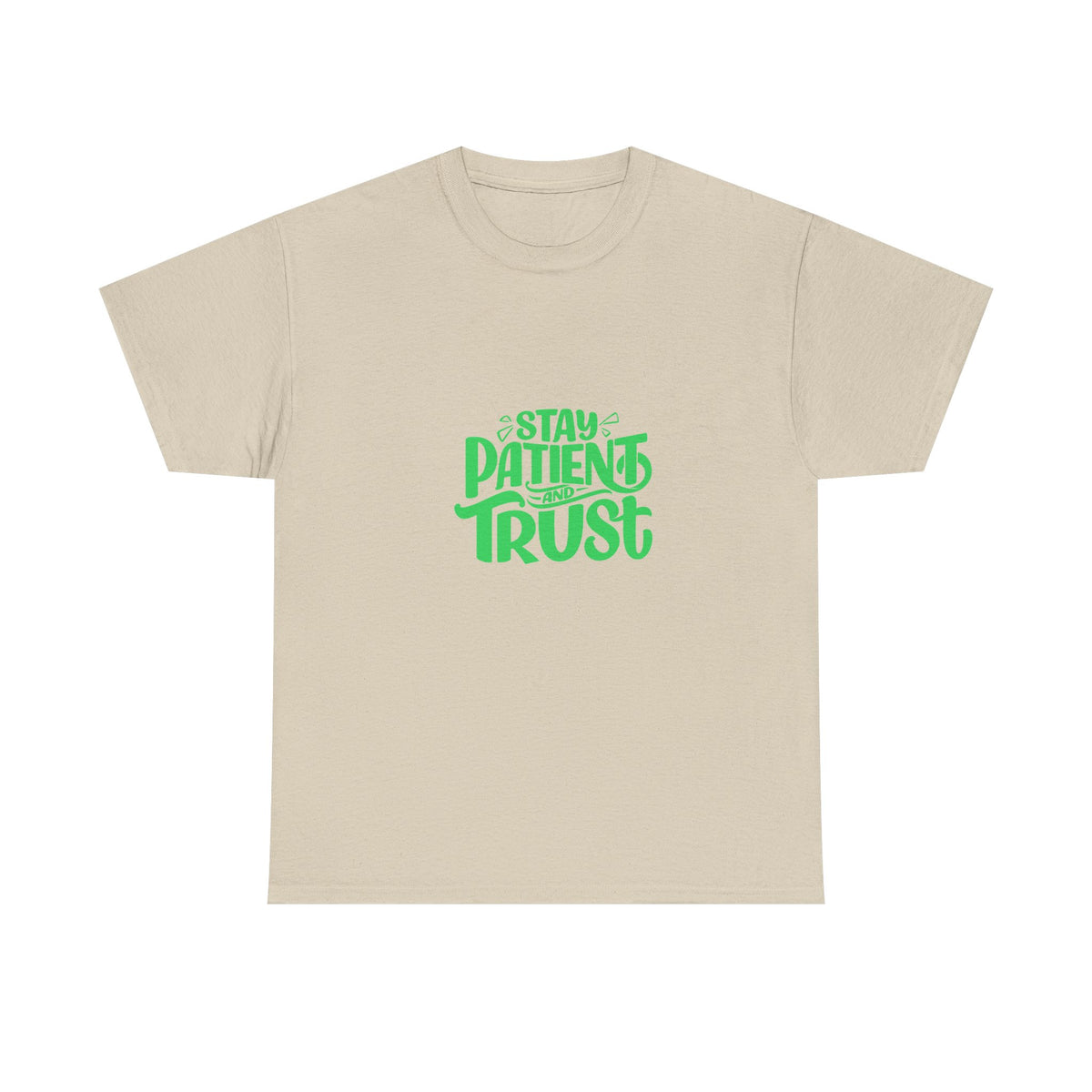 Stay Patient Unisex Heavy Cotton Tee - Motivational T-Shirt for Everyday Inspiration