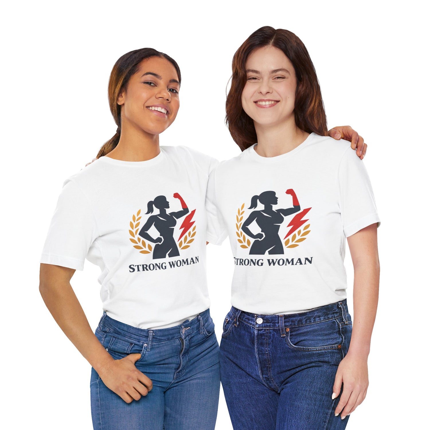 Unisex Graphic Tee - Eco-Friendly Unisex Jersey T-Shirt - Comfortable Casual Wear Tee - Strong Woman Printed Tee - Gift