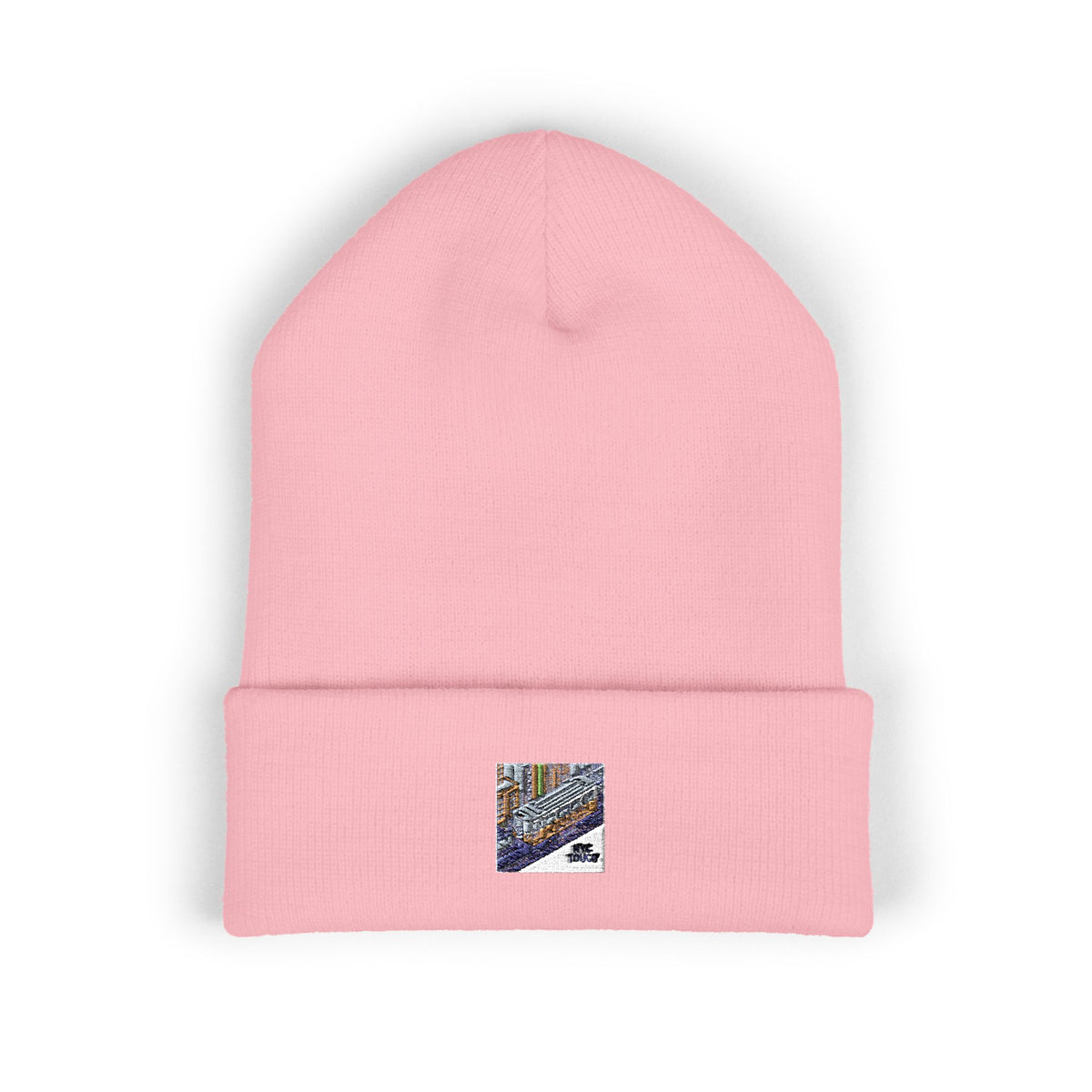 Cozy Embroidered Cuffed Beanie - Winter Warmth &amp; Style