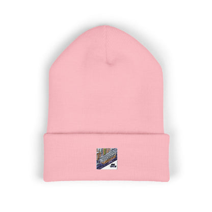 Cozy Embroidered Cuffed Beanie - Winter Warmth &amp; Style