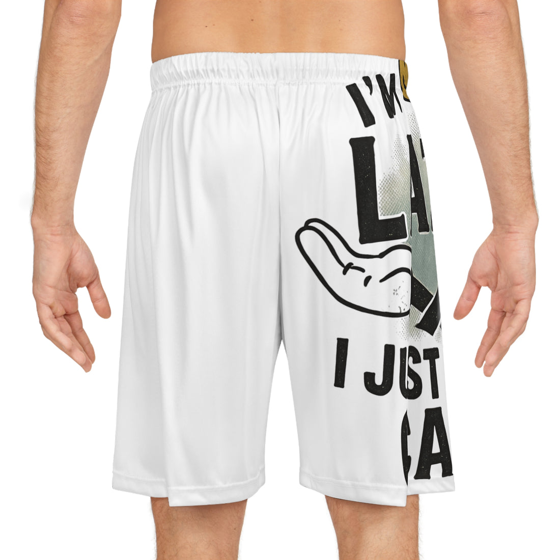 Lazy Vibes Basketball Shorts, Comfortable Athletic Shorts, Men&