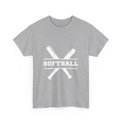 Unisex Heavy Cotton Tee - SoftBall Printed  T-Shirt - Comfortable Casual Wear Tee - Unique Graphic Tee - Gift
